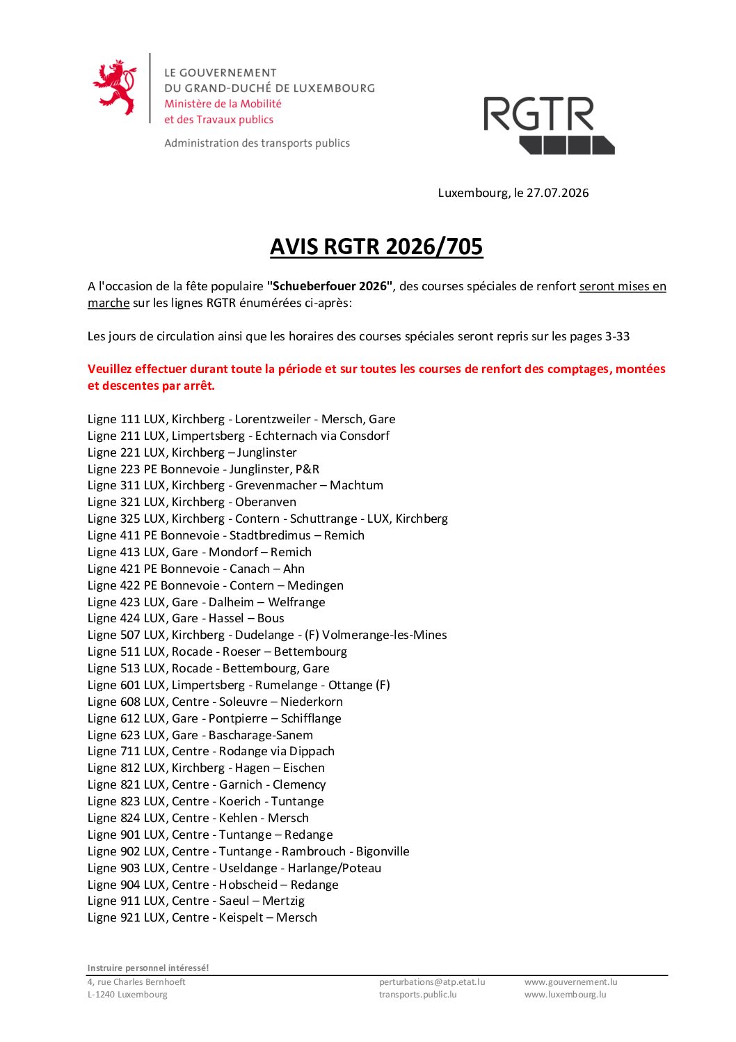 AVIS RGTR 2026 705 Renfort Schueberfouer 2026