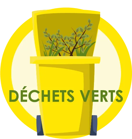Photo récipient déchets verts