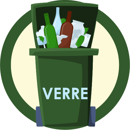 bac vert et bleu