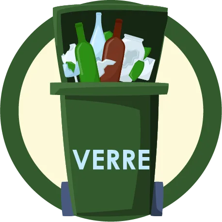 bac vert et bleu